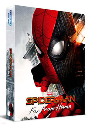 스파이더맨 : 파 프롬 홈 (3Disc, 4K UHD+3D+BD 풀슬립 A2 스틸북 넘버링 한정판) : 블루레이