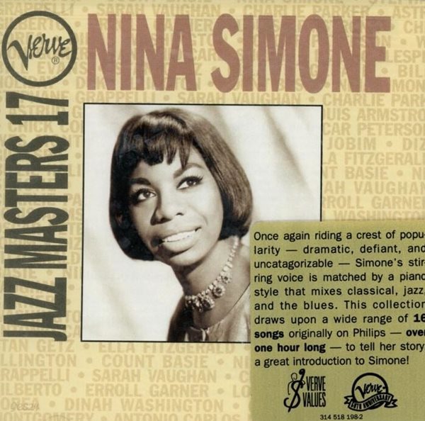 니나 시몬 - Nina Simone - Verve Jazz Masters 17 [미개봉] [U.S발매]