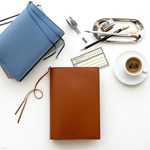 [예스24배송] 가름끈 가죽 카드수납 책커버 북커버 M