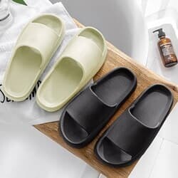 [아일렌]너랑나랑 커플 슬리퍼 세트(블랙 270mm/그린 250mm)