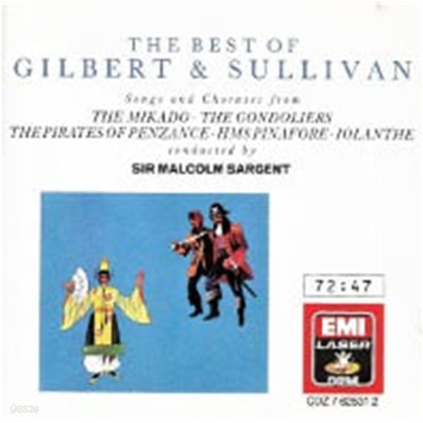 Sir Malcolm Sargent / The Best Of Gilbert &amp; Sullivan (수입/CDZ7625312)