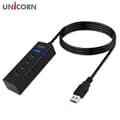 유니콘 4포트 무전원 USB3.1허브 1.8M케이블 LH-4000A 4포트UHB