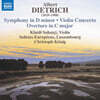 Klaidi Sahatci 알베르트 헤르만 디트리히: 바이올린 협주곡 (Dietrich: Violin Concerto, Symphony in d minor)