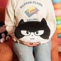 고양이 해결사 깜냥 얼굴 쿠션