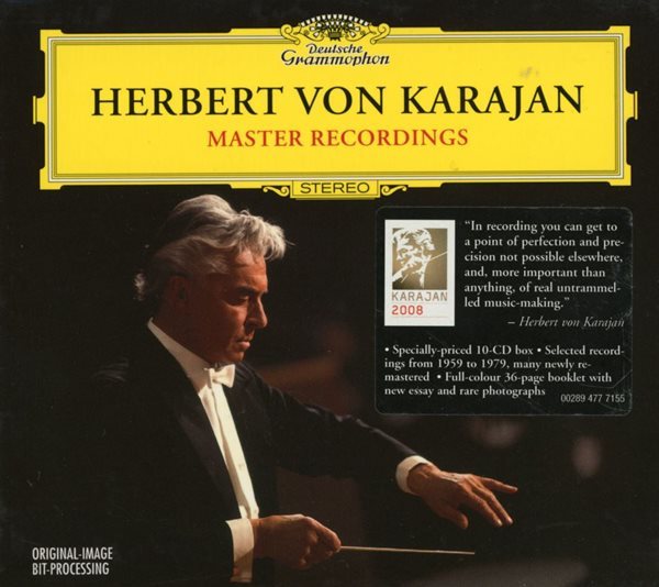 카라얀 - Herbert von Karajan - Master Recordings (탄생 100주년 기념 10Cds Boxset) [E.U발매]