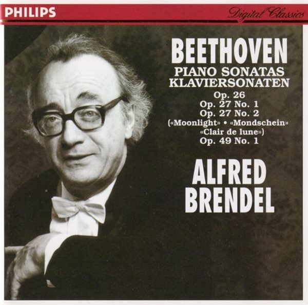 Beethoven : Piano Sonatas  Op. 26, 27 &quot;Moonlight&quot; - 브렌델 (Alfred Brendel)(독일발매)