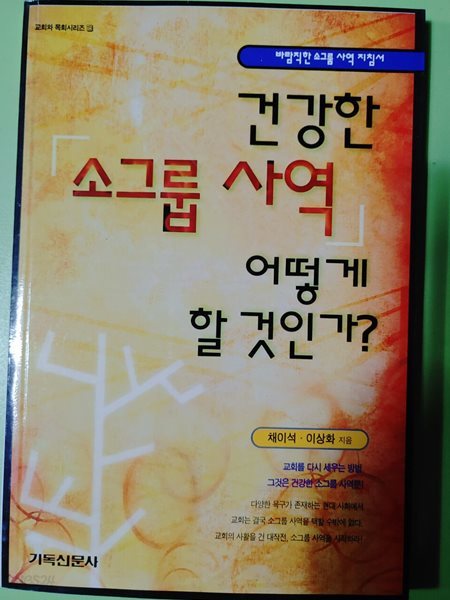 건강한  소그룹 사역  어떻게 할 것인가?  기독신문사  채이석&#183;이상화 지음