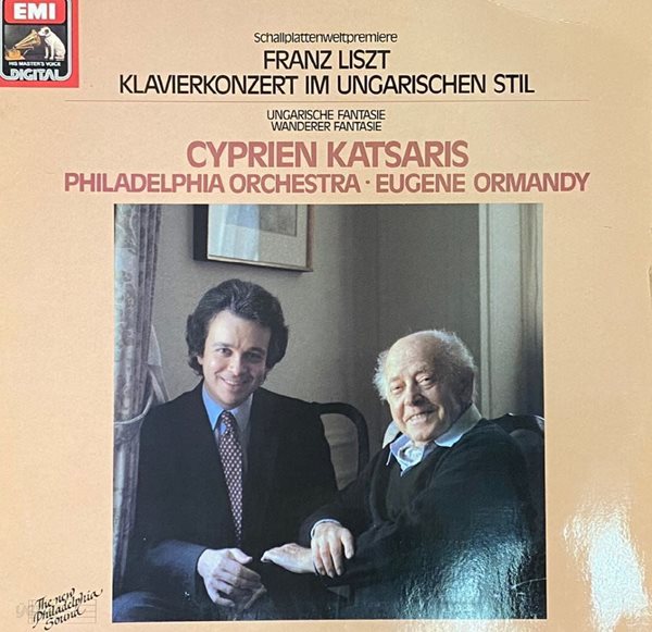 [LP] 시프리앙 카차리스,유진 오르먼디 - Liszt Klavierkonzert Im Ungarischen Stil LP [독일반]