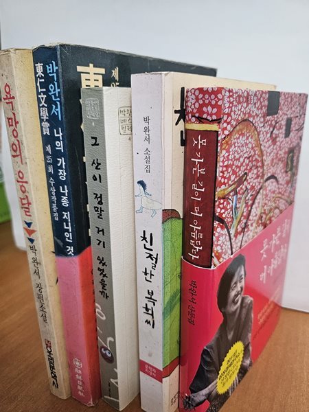 박완서욕망의 응달+ 나의 가장 나종 지니인 것+그 산이 정말 거기 있었을까+친절한 복희씨+못 가본 길이 더 아름답다(전5권)