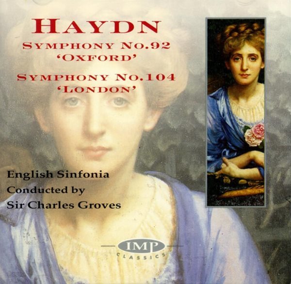 Haydn : Symphony No.92, No.104 &quot;London&quot; - 그로브즈 (Sir Charles Groves)(UK발매)