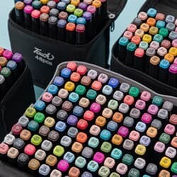 마카펜 60색 80색 마커펜 마카 세트 [파우치 증정 드로잉 디자인 펜 전문가용 터치 미술용 트윈 싸인펜]