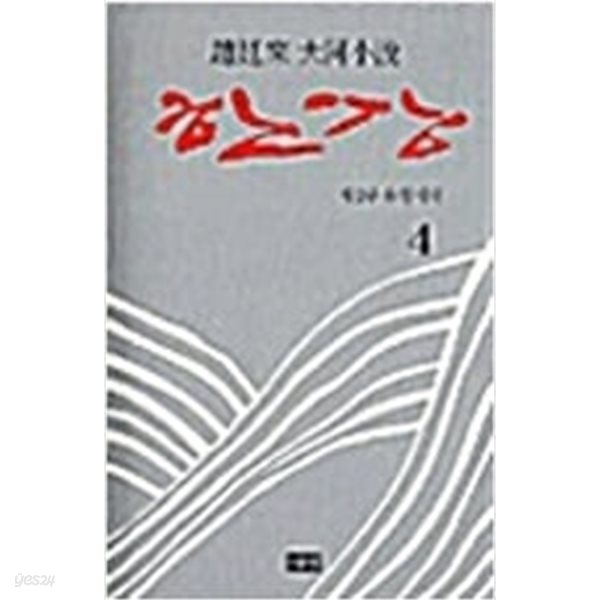 한강 4 - 양장본.조정래 대하소설.지은이 조정래.출판사 해냄.초판 제 1판 1쇄 2003년 8월 5일 발행.