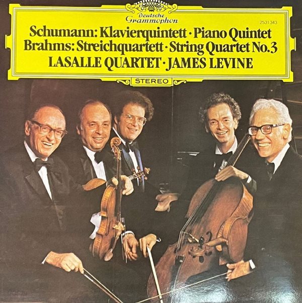 [LP] 라살 콰르텟,제임스 레바인 - Lasalle Quartet,James Levine - Schumann Piano Quintet LP [성음-라이센스반]