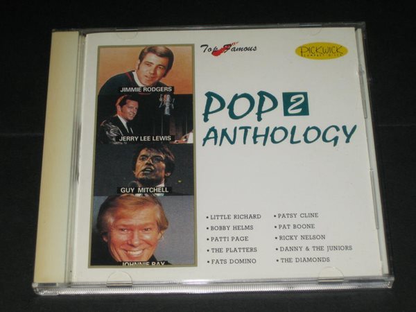 Pop Anthology 2 (1957년) CD음반  ,,, Elap Music ( Pick Wick Compact Discs) - LITTLE RICHARD / BOBBY HELMS / PATEY CLINE