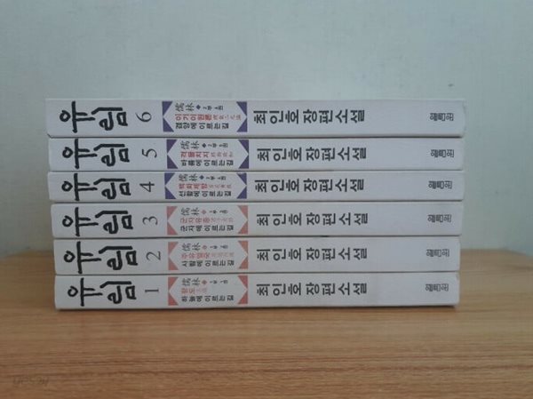 유림 1~6 세트.전6권 세트.지은이 최인호.출판사 열림원.1판 7쇄~34쇄 2005년 ~ 2007년 발행.