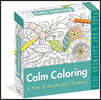 Calm Coloring Page-A-Day® Calendar 2025