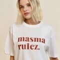 MSMRZ cool cotton T-shirt_White/red