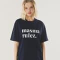 MSMRZ cool cotton T-shirt_Navy/white