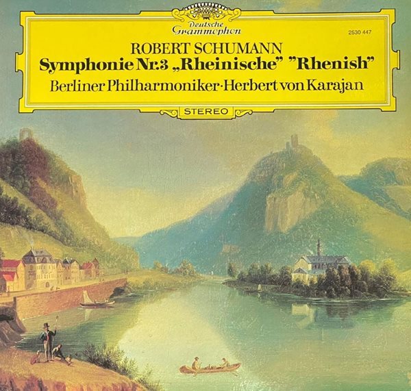 [LP] 카라얀 - Karajan - Schumann Symphony No.3 Rheinische LP [독일반]