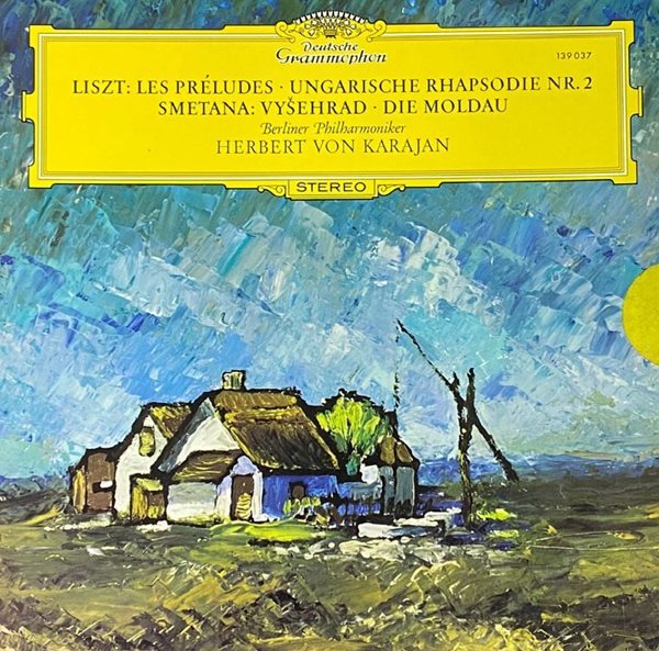 [LP] 카라얀 - Karajan - Liszt Les Preludes, Ungarische Rhapsodie Nr.2 LP [독일반]