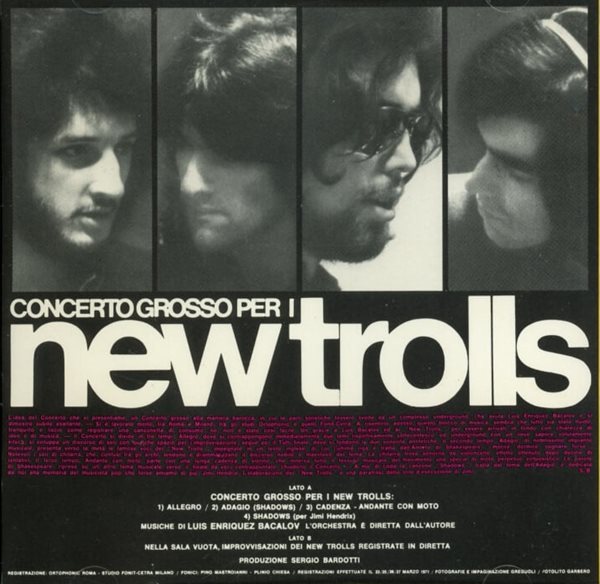 뉴 트롤스(New Trolls) - Concerto Grosso Per 1, 2 (Italy발매)