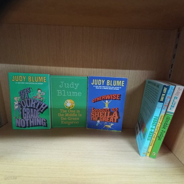 judy blume 5권세트(tales of a fourth grade nothing,the one in the middle is the green kangaroo 등)