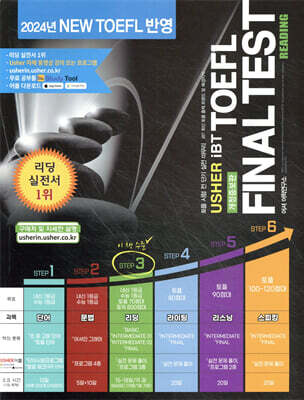 USHER iBT TOEFL FINAL TEST READING 어셔 iBT 토플 파이널 테스트 리딩