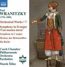 Marek Stilec 폴 브라니츠키: 관현악 작품 7집 (Wranitzky: Orchestral Works, Vol. 7)