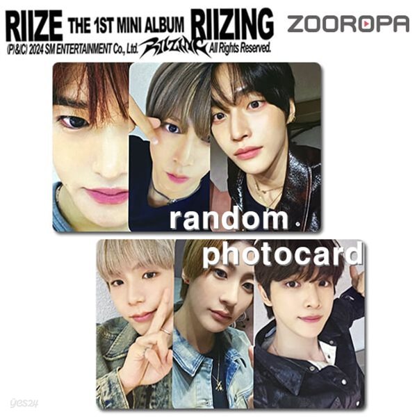 [새상품/I 포토카드] RIIZE 라이즈 RIIZING (정품/위드뮤)