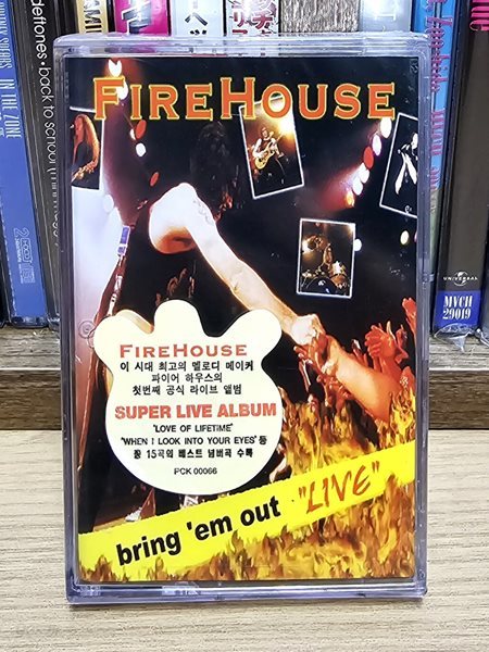 (미개봉 카세트테이프) Firehouse (파이어하우스) - Bring Em Out Live