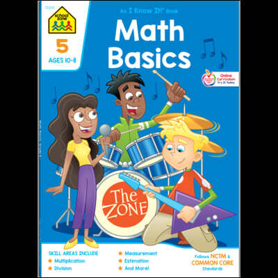 School Zone Math Basics Grade 5 Workbook