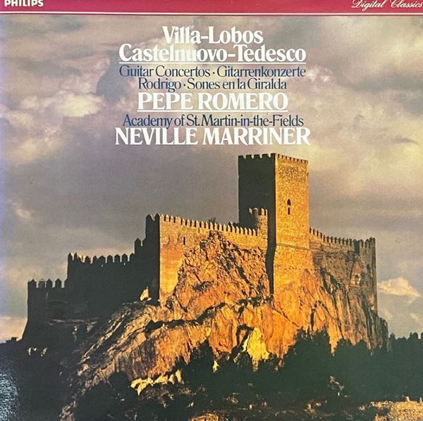 [LP] 페페 로메로,네빌 마리너 - Pepe Romero,Neville Marriner - Villa-Lobos Guitar Concertos LP [성음-라이센스반]