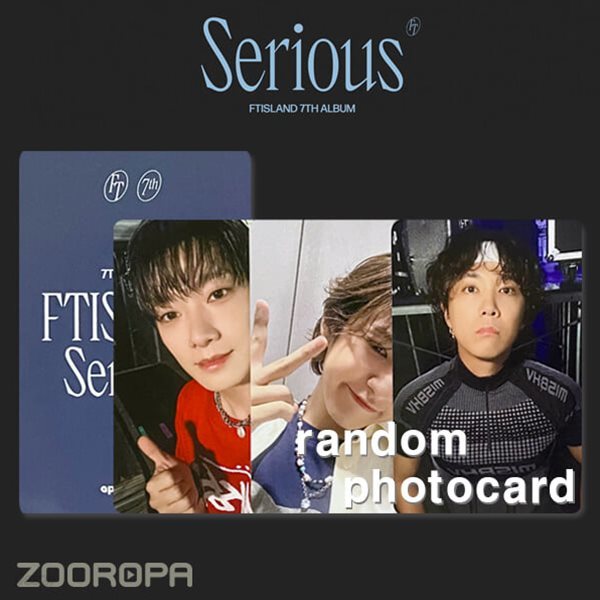 [새상품/F 포토카드] FT아일랜드 FTISLAND Serious (정품/애플뮤직)