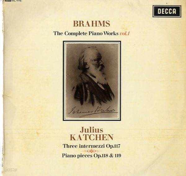 [수입][LP] Brahms Three Intermezzi Op.117 &amp; Piano pieces Op.118 &amp; 119 - Julius Katchen