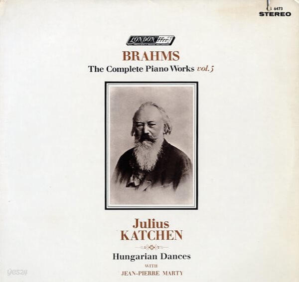 [수입][LP] Brahms Hungarian Dances - Julius Katchen with Jean-Pierre Marty