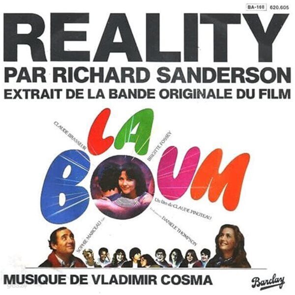 [중고 LP] Richard Sanderson - Reality (7Inch Vinyl) (France 수입) from the movie &#39;La Boum&#39;