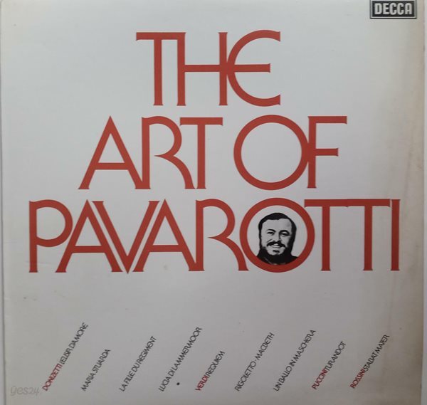 LP(엘피 레코드) 루치아노 파바로티 Luciano Pavarotti : The Art of Pavarotti 