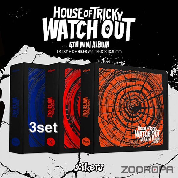 [미개봉/3종세트] 싸이커스 xikers HOUSE OF TRICKY WATCH OUT 4집 미니앨범