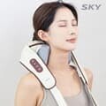 스카이 3D 온열 목 안마기 승모근 어깨 마사지기 무선 EM10