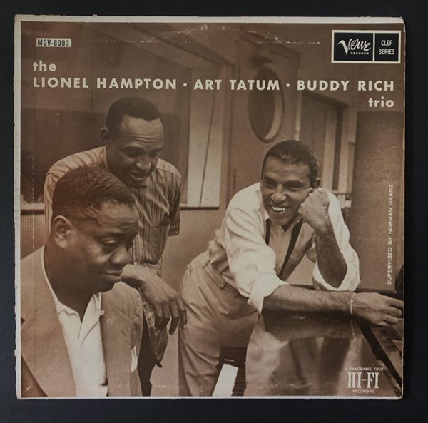 [LP] 수입원반 THE LIONEL HAMPTON, ART TATUM, BUDDY RICH TRIO (MONO반) MGV-8093 