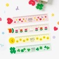 [예스24배송]스마일 15cm 눈금자 투명 책갈피