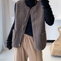 [트윈스파파] 여성 이너 뽀글이 방한 조끼(P0000TJG/1+1)