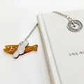 행운 액막이 명태 레터링 책갈피 북마크