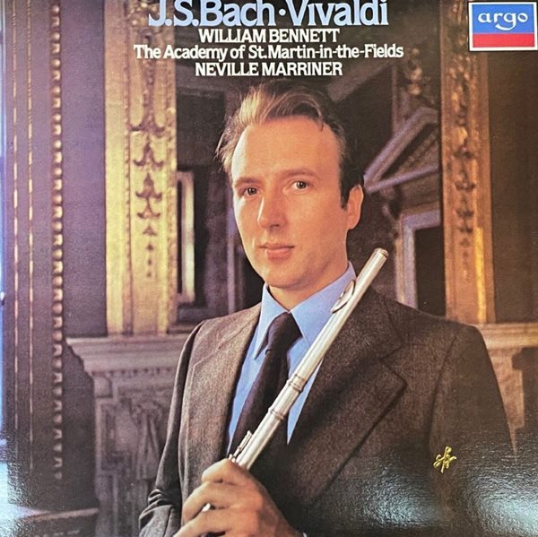 [LP] 윌리엄 버넷,네빌 마리너 - William Bennett,Neville Marriner - Bach,Vivaldi Concerto LP [성음-라이센스반]