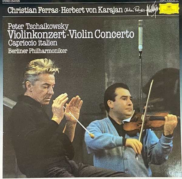 [LP] 페라스,카라얀 - Ferras,Karajan - Tchaikovsky Violinkonzert Violin Concerto Cappricio Italien LP [독일반]