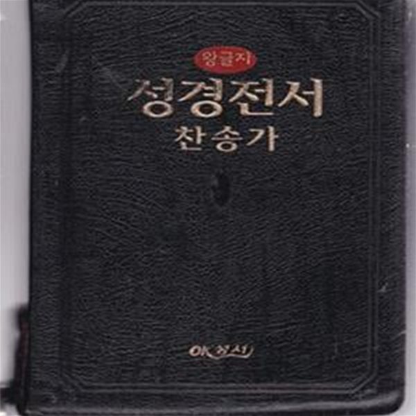 왕글자 성경전서 찬송가-가죽지퍼있는책 조금 큰책3456