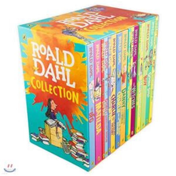 로알드 달 베스트 20종 박스 세트 - Roald Dahl 16 Copy Complete Collection 반양장 (- 영국판 페이퍼백. 슬립 케이스 박스세트. 신규 타이틀 추가)