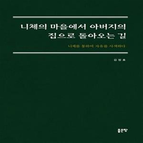 니체의 마을에서 아버지의 집으로 돌아오는 길 (니체를 통하여 자유를 사색하다)