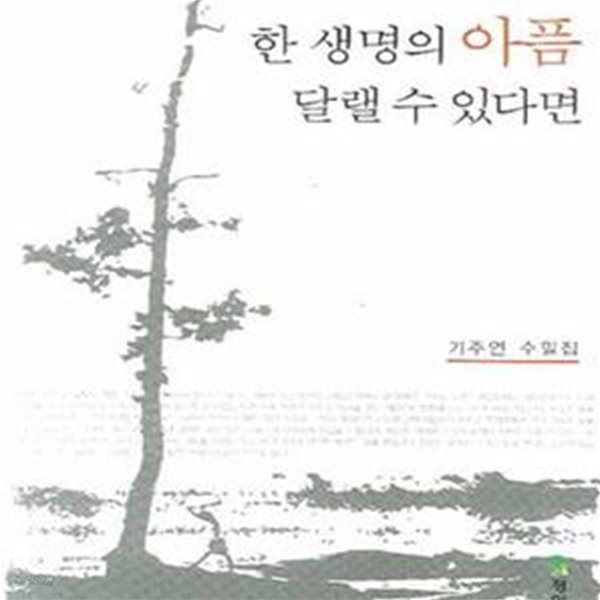 한 생명의 아픔 달랠 수 있다면 (기주연 수필집)