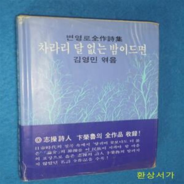 차라리 달 없는 밤이드면 - 변영로전작시집